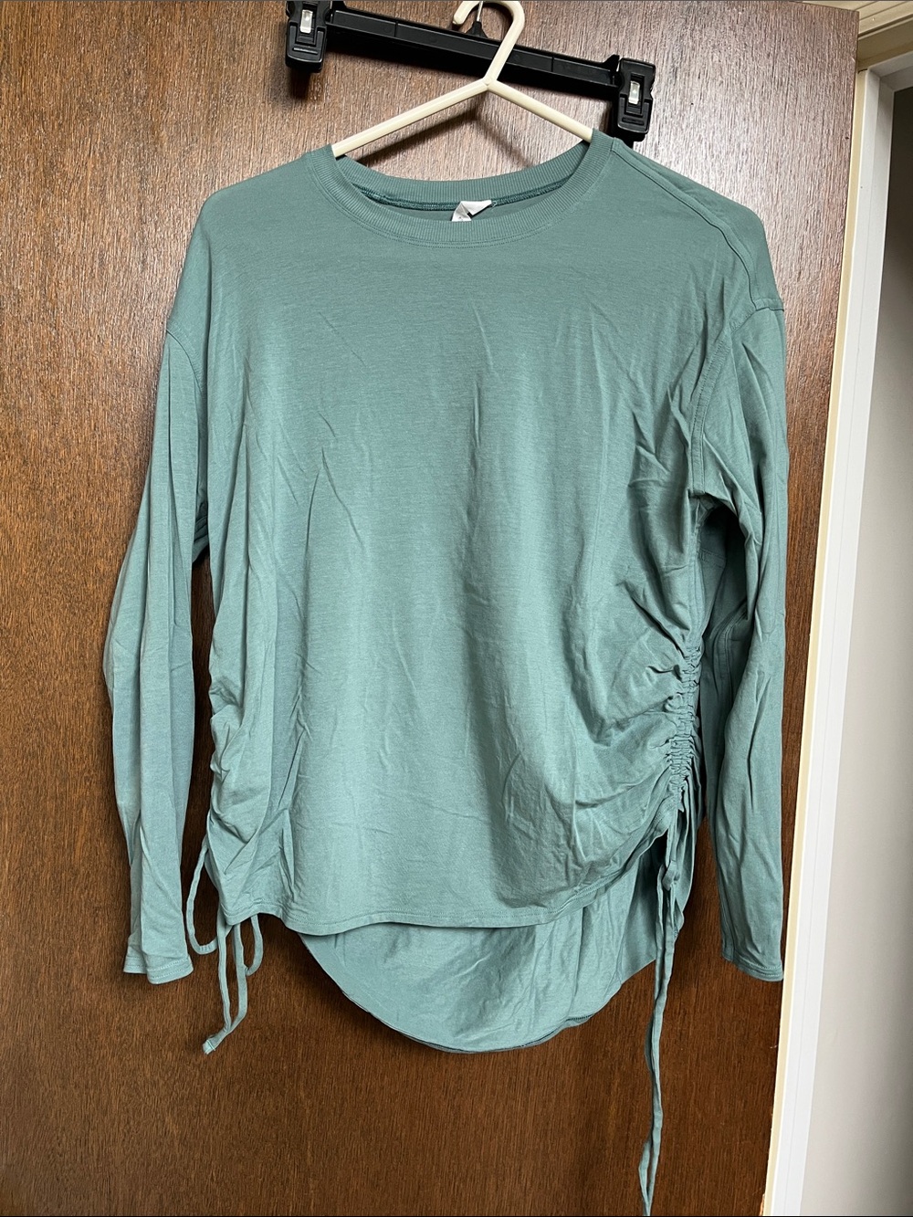 lululemon athletica Sage Green Long Sleeve Side-Ruched Tee